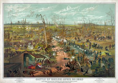 Battle of Shiloh - April 6th 1862, pub. 1865 by American School